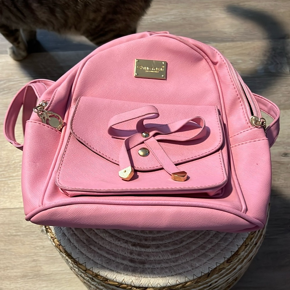 Pink mini backpack